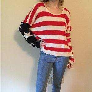 🇺🇸 BRANDY MELVILLE USA AMERICAN SWEATER OS 🇺🇸
